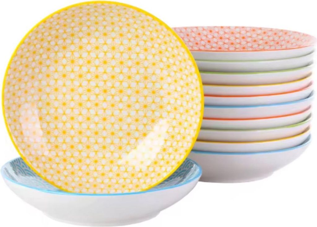 Imperial Sorella Sushi Serviesset – 12-teilig – 4 Personen – Bunt – Tafelservices – Essteller – Tiefe Teller – Frühstücksteller –...