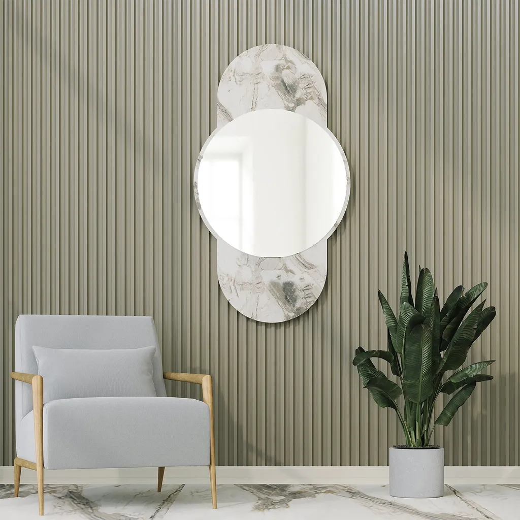 Miroir d'entrée élégant 60x106 cm pour agrandir votre salon ou chambre