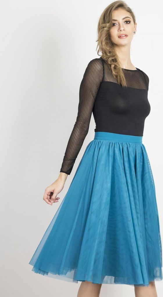 Damenrock Yasmine, elegant, mit zwei Tülllagen, aus 100 % Produktbild 