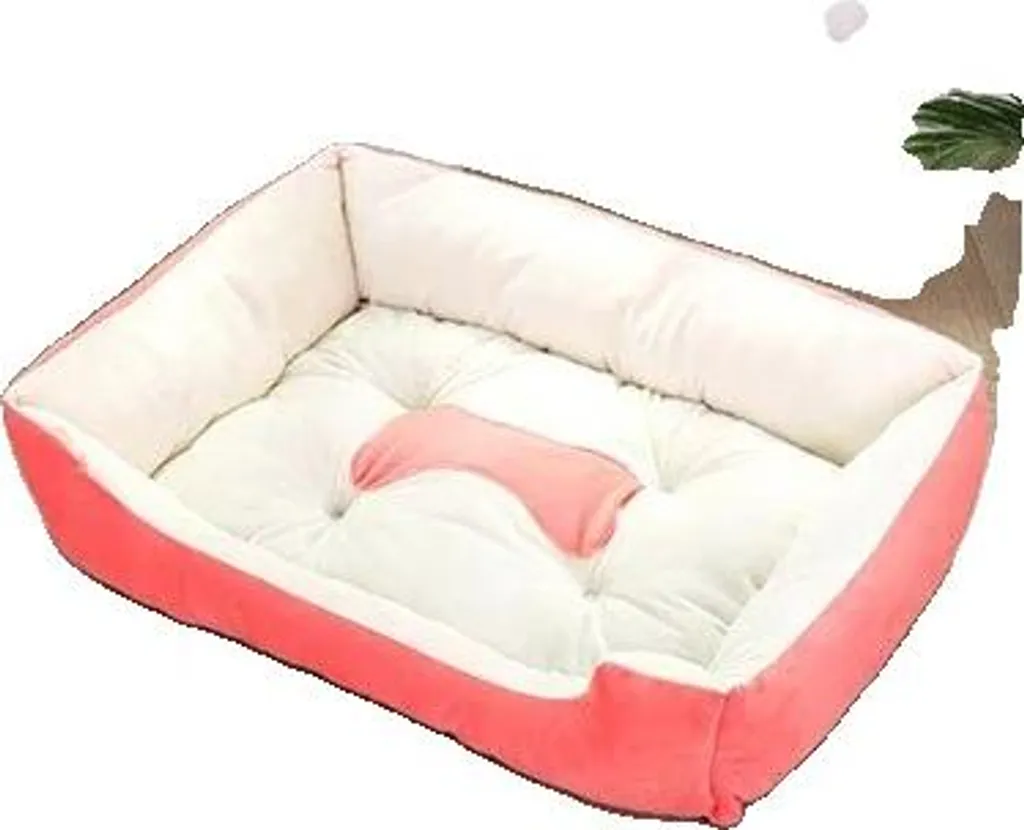 Cuccia Cane Taglia L 80x60 Rosa Confortevole Traspirante Lavabile