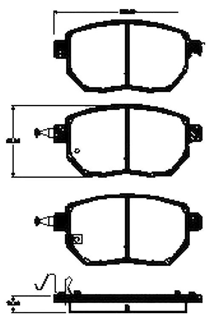Bremsbelagsatz Scheiben 15,5 mm TRISCAN IAM-Expertise für u.a. INFINITI FX