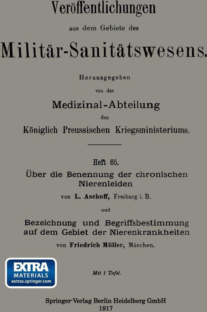 Über die Benennung der chronischen Nierenleiden. Bezeichnung und Begriffsbestimmung auf dem Gebiet der Nierenkrankheiten