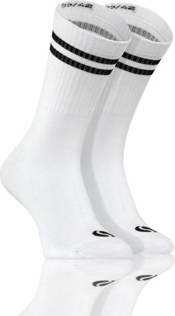 Sesto Senso Uni Socken Lang - Bequeme Baumwollsocken mit Elasthan, Fördert Blutzirkulation, Nicht Drückend, Weiß, Ideal für Sport und Alltag, H...