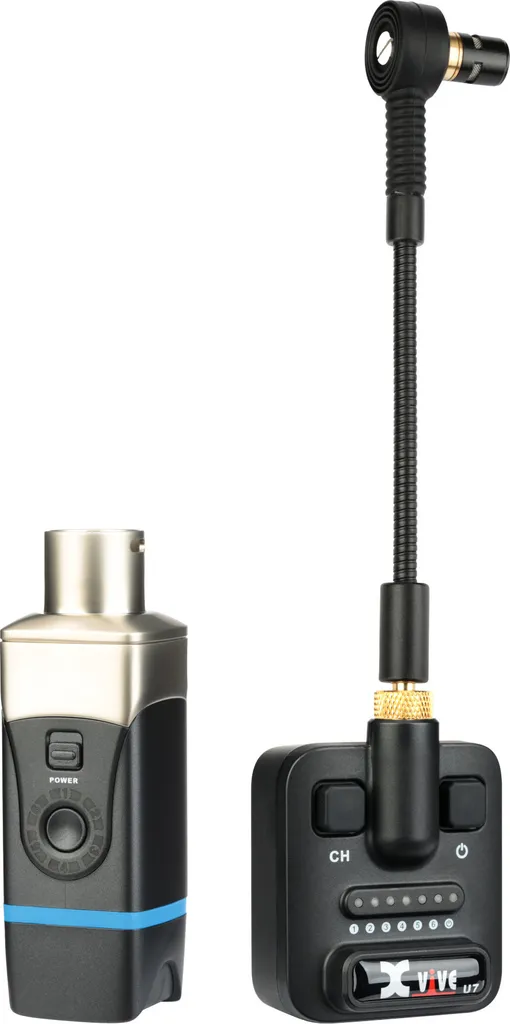 Système sans fil XVive U7 2,4 GHz pour micro cravate numérique stable