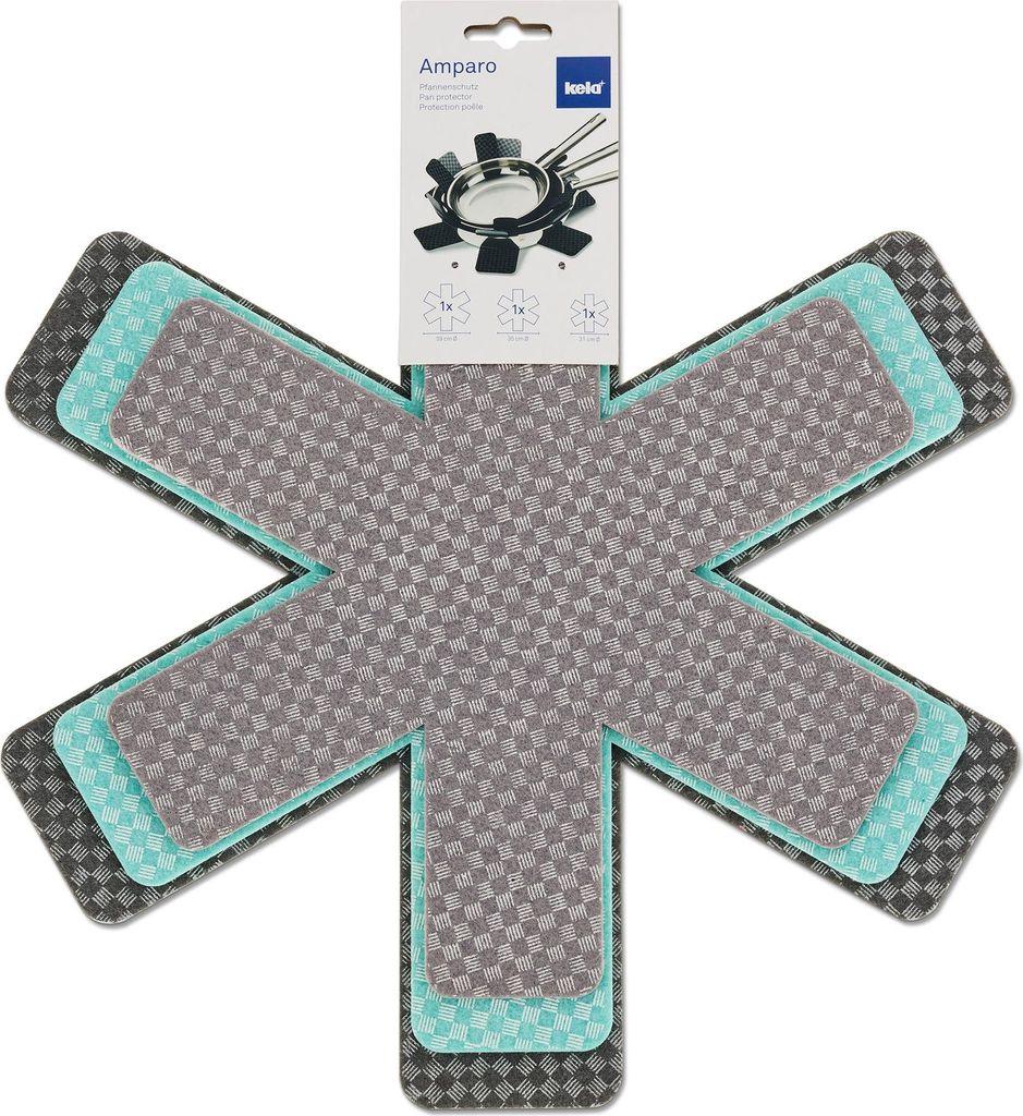 Protezioni per padelle, set di 3, verde menta - Kela | Immagine del prodotto 