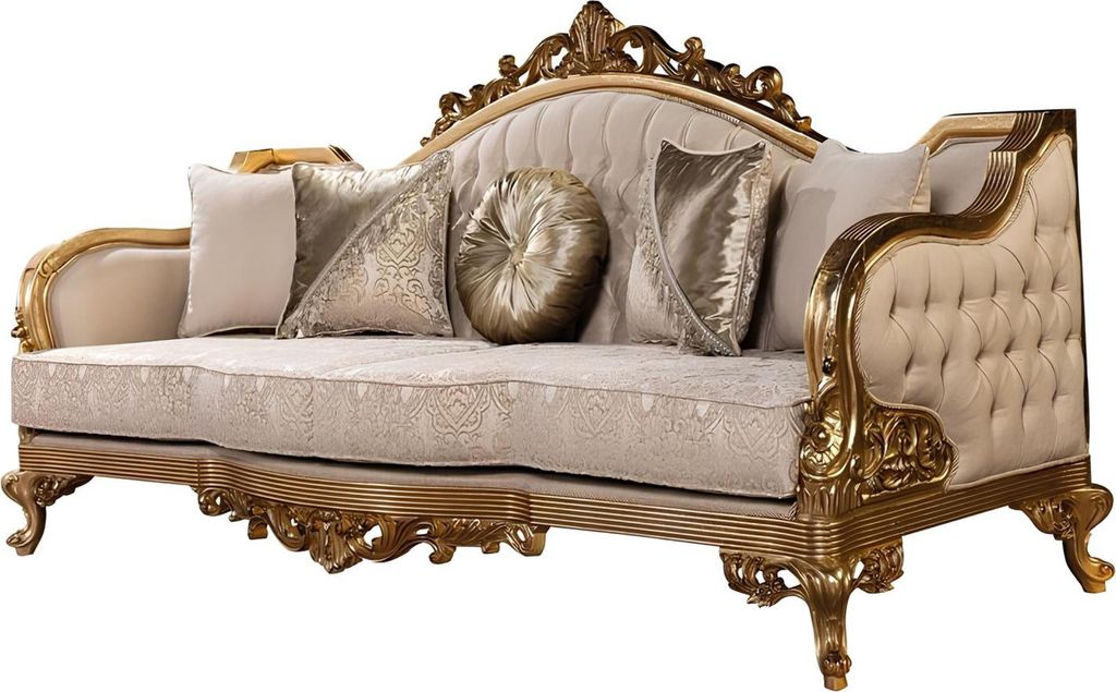 Sofa Set Sofagarnitur 4tlg. Couchtisch Luxus Wohnzimmer Klassiker Designer