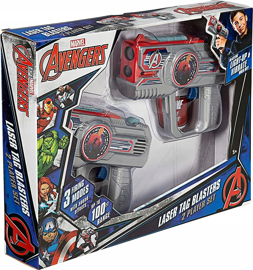 Marvel Avengers Set de pistolets laser de combat infrarouge enfant