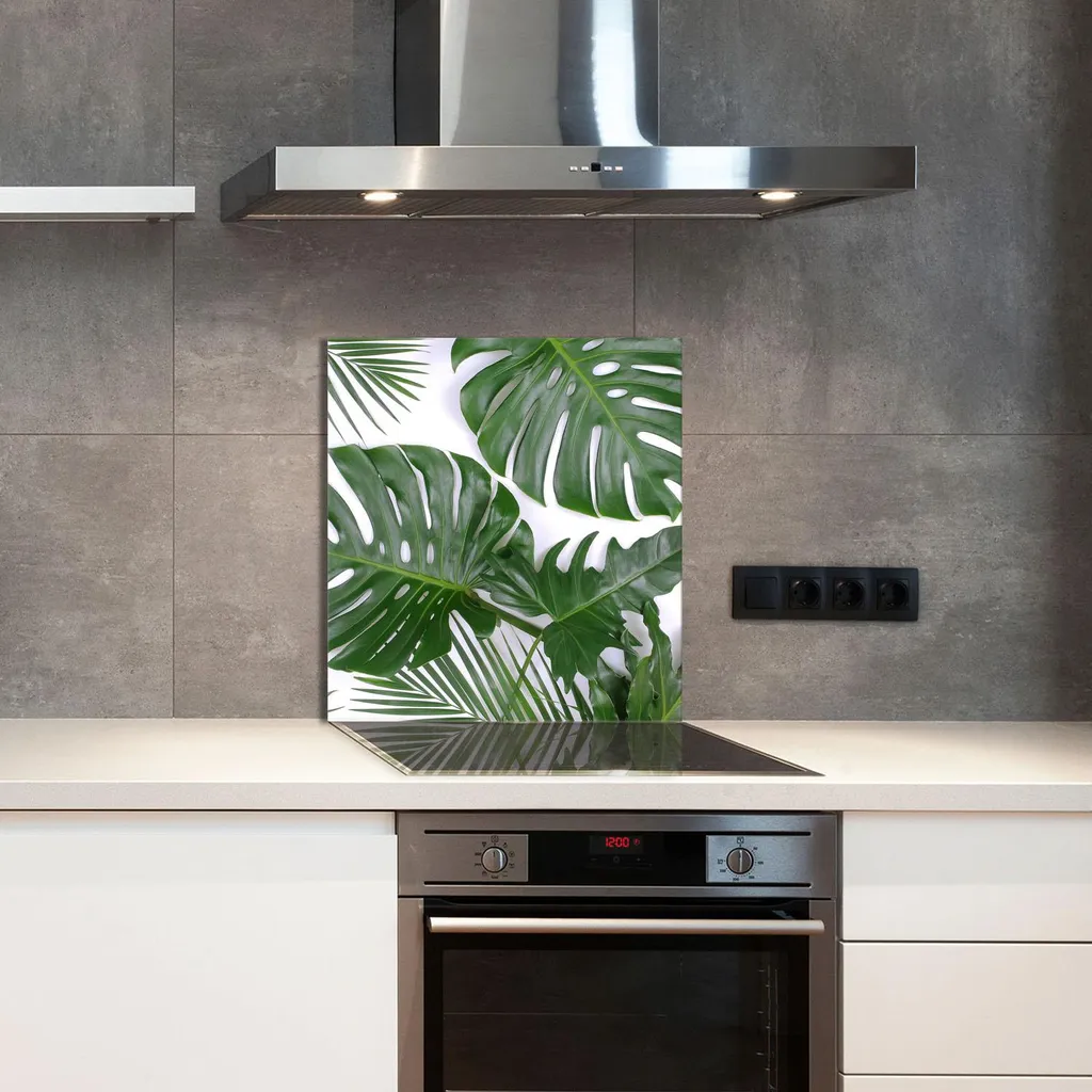 TMK | Paraschizzi da cucina in vetro temperato 65 x 60 cm