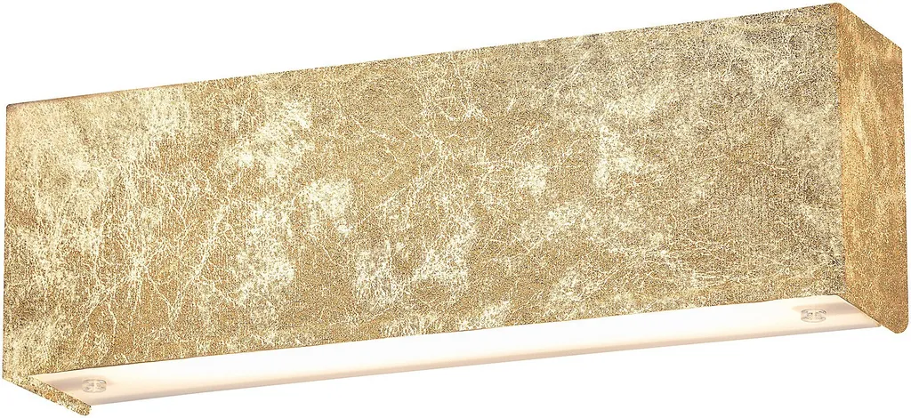 Applique murale LED dorée avec interrupteur pour éviter les travaux