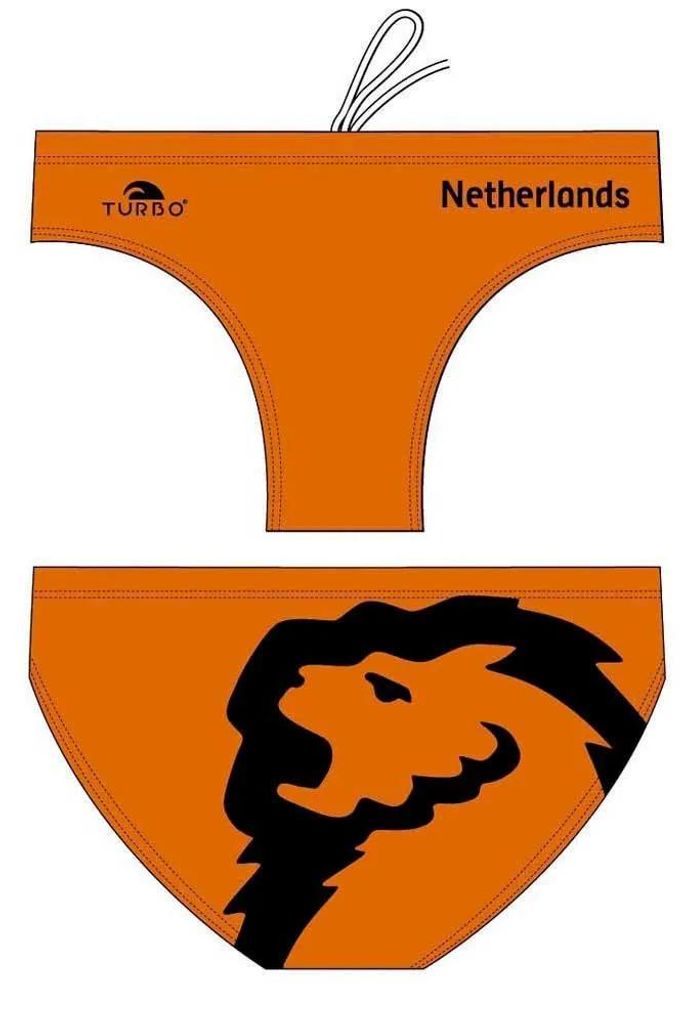 Turbo Holland Badeslip Orange M Mann Orange M