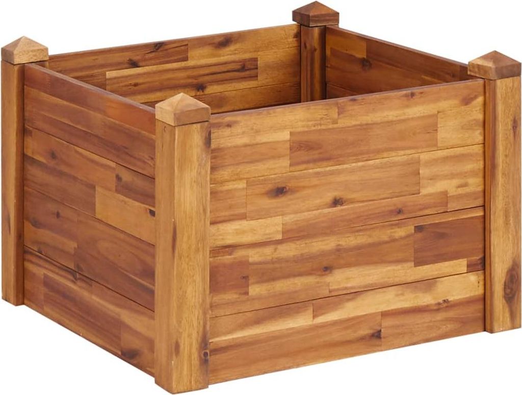 vidaXL Zahradní vyvýšený záhon 60 x 60 x 44 cm masivní Obrázek produktu 