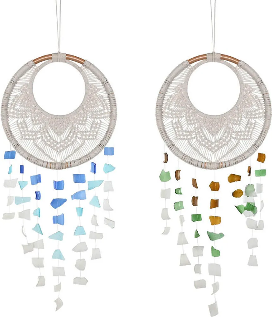 Décoration Murale Macramé Home ESPRIT : Habillez vos murs nus - 12 pcs
