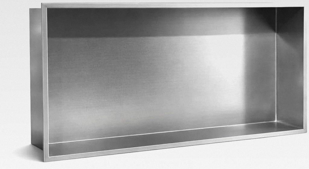 Duschnische Wandnische 30x60x9 cm Edelstahl Gebürstet