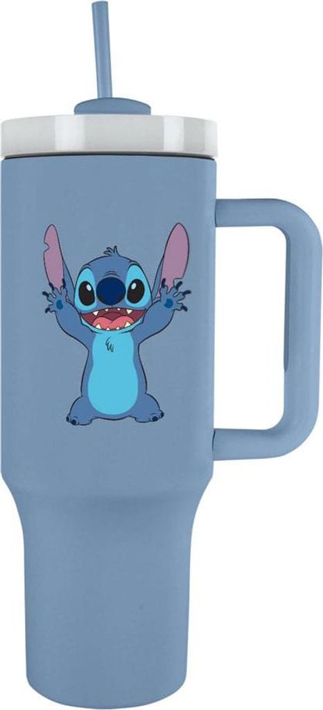 Metalowy Kubek Ze Słomką I Uchwytem - Disney: Lilo & Stitch - 1130 Ml