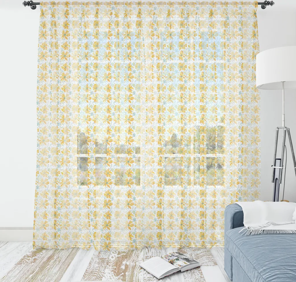 Décoration Murale pour Chambre et Salon Tapisserie Fleurs Abstraites