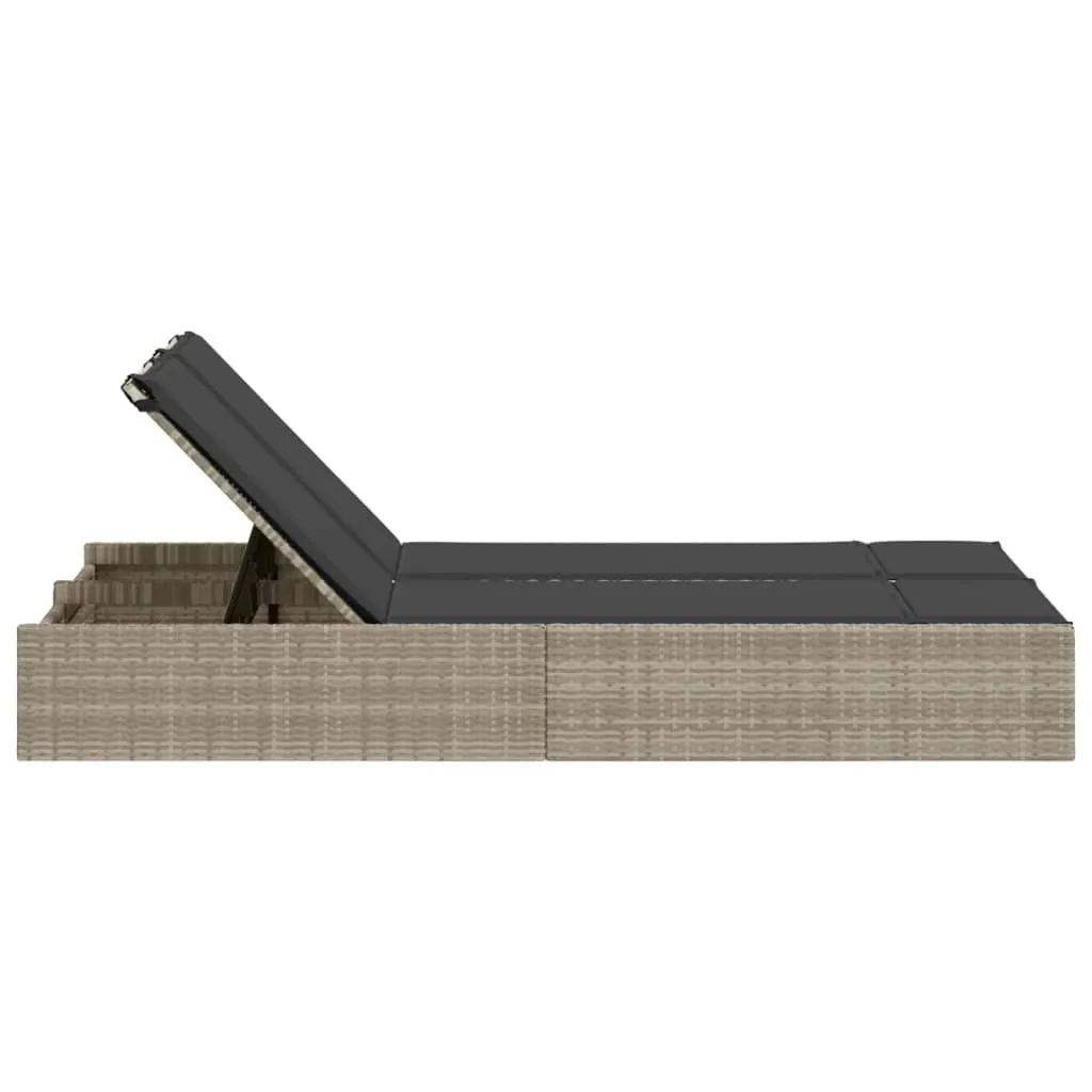 Bain de soleil double confortable : fini l'inconfort au jardin en gris - 4