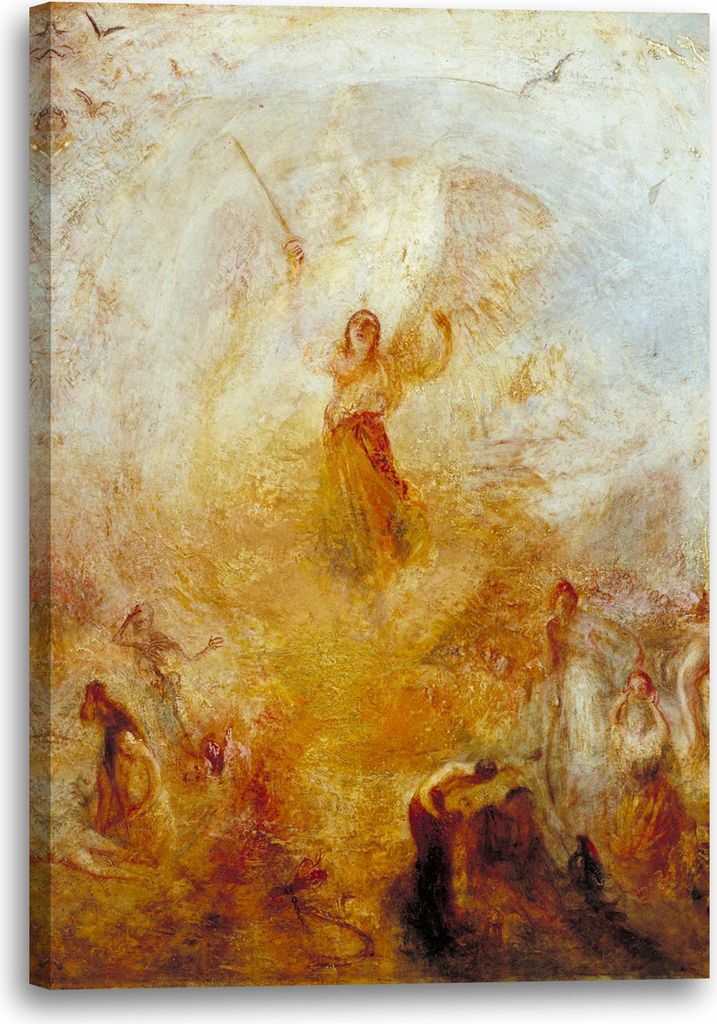 Leinwandbild (60x80cm): William Turner - The Angel Standing in the Sun, echter Holz-Keilrahmen inkl. Aufhänger, handgefertigt in Deutschland