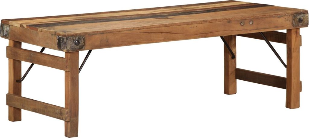 Couchtisch 110x55x40 cm Aus recyceltem massivem Holz, Couchtische DesignMöbel Neu