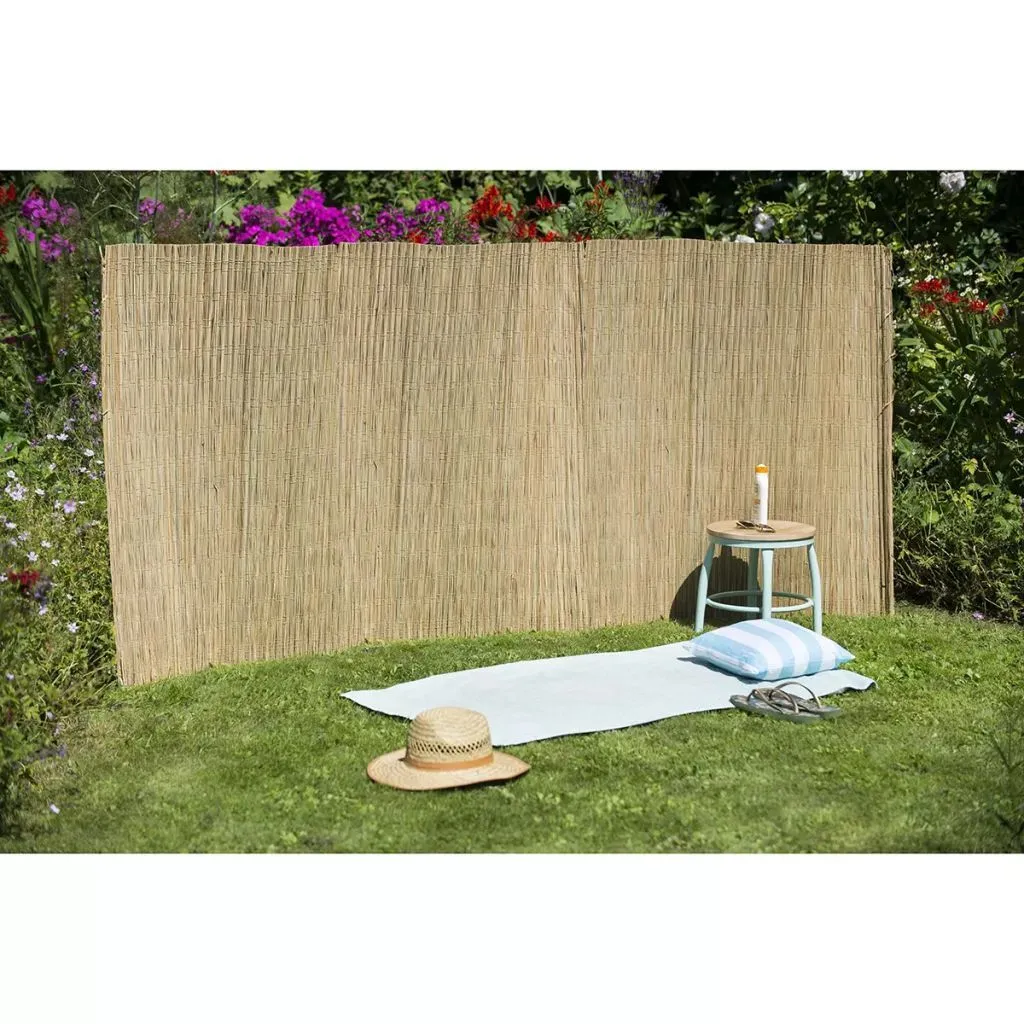 Clôture Riedgras Nature 300x100 cm pour Décorer et Isoler votre Terrasse