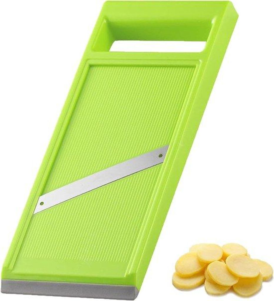 Mandoline-artige handreep snijder aus Edelstahl mit Wiederverwendung - für Karotten, Gurken, Käse und vieles mehr -