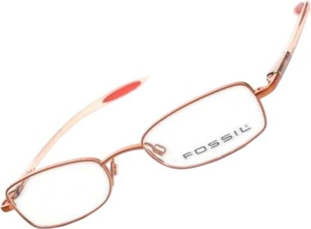 Fossil Korrektionsfassung Brille Metall Kunststoff Orange 46/18/135 - OF4013800