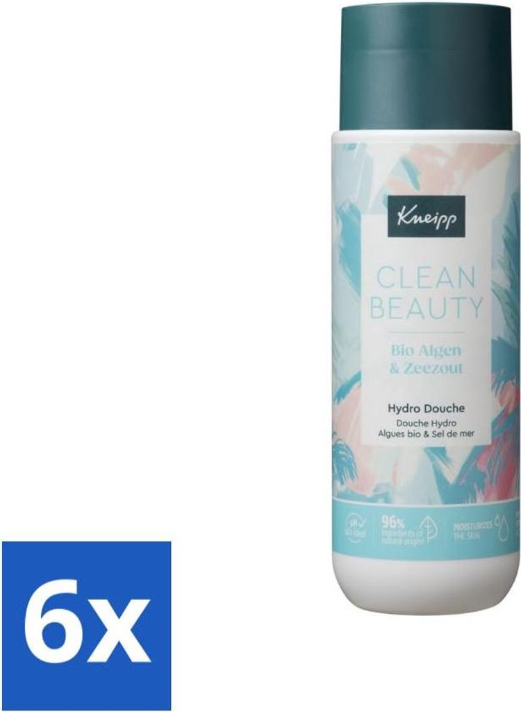 Kneipp - Duschgel - Clean Beauty - Algen & Meersalz - 200 ml - Vorteilspack - 6 Stücke