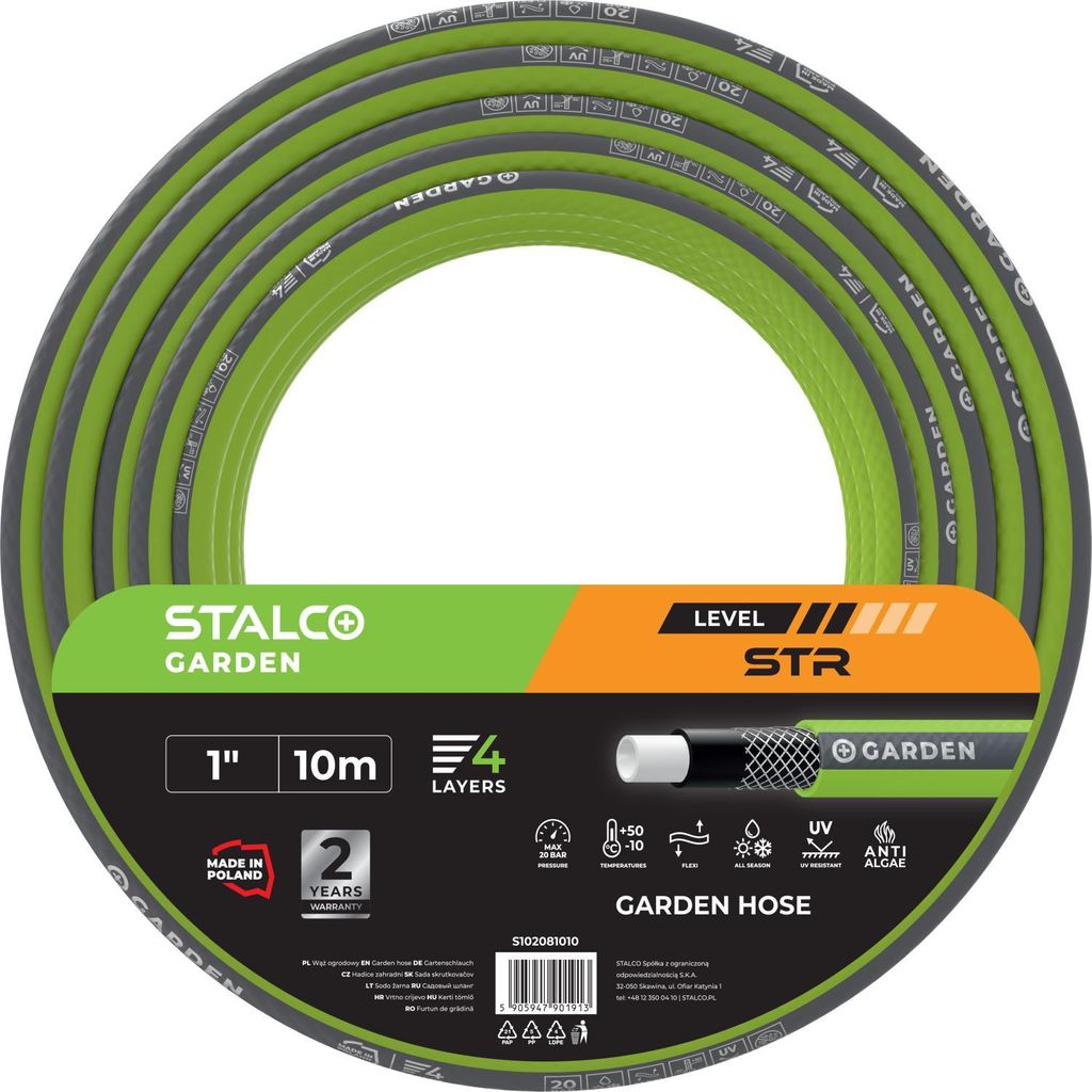 Tuyau d'arrosage STALCO GARDEN STR 1/2” 30 m  S102081230 Image du produit 