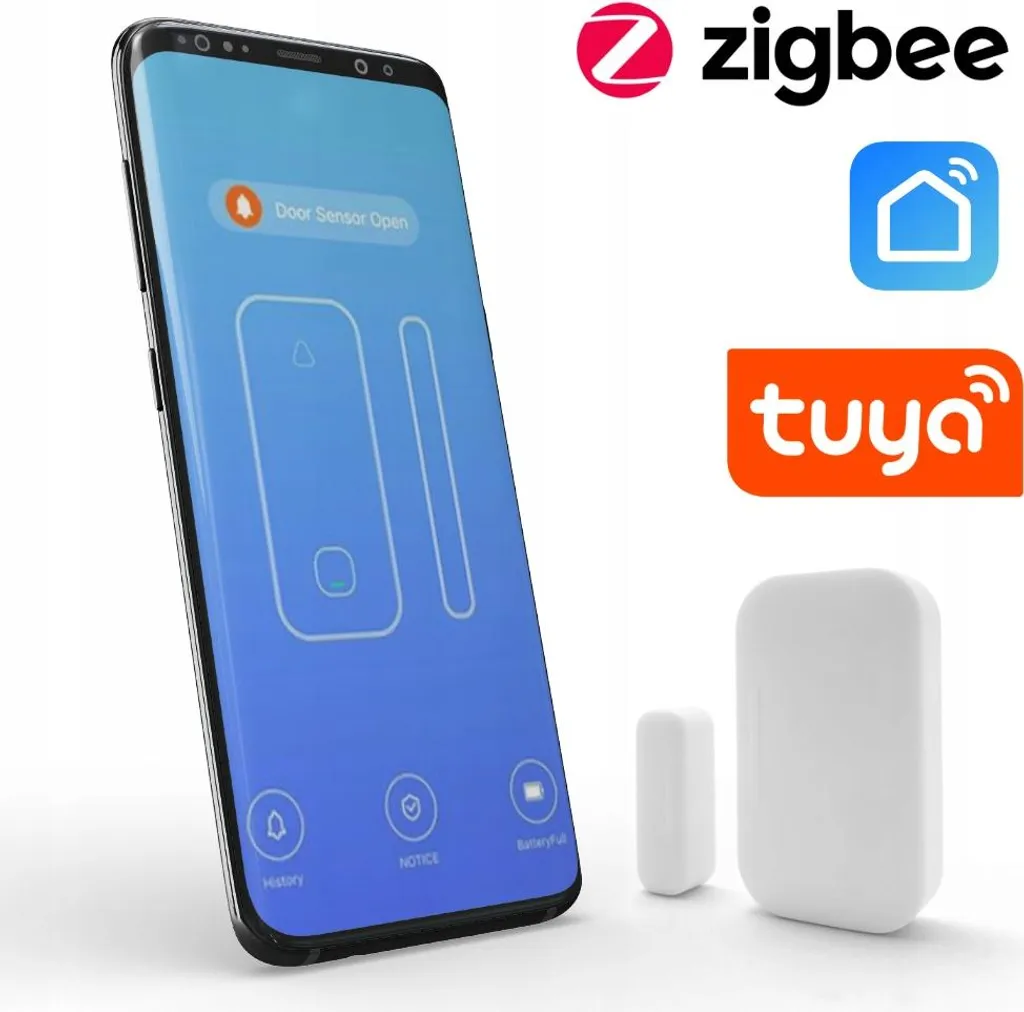 Capteur magnétique d'ouverture Zigbee blanc pour domotique résidentielle - 6