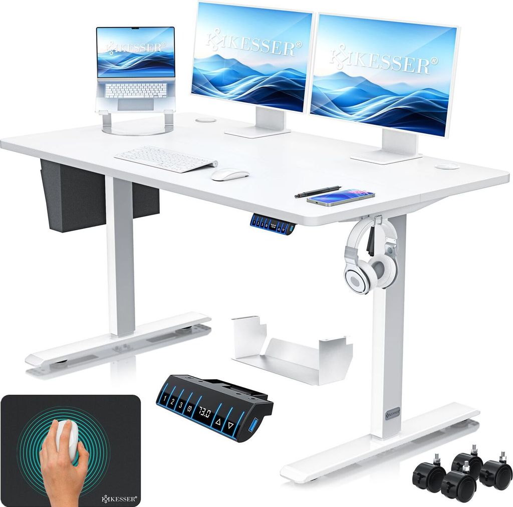 KESSER® Schreibtisch elektrisch & höhenverstellbar Produktbild 