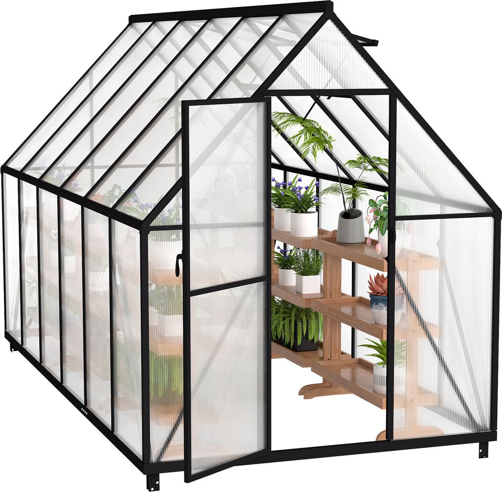 UISEBRT Premium Serre en aluminium 340x180x195cm, 6.125m² Image du produit 