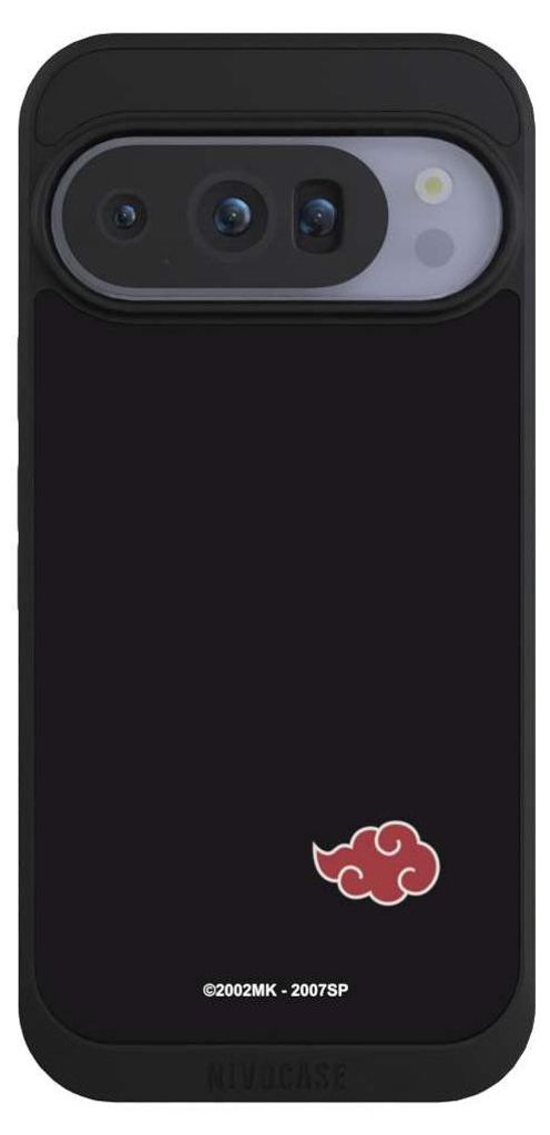 NIVOCASE Handyhülle für Google Pixel 10 Pro Hülle NIVOpure Case Schwarz Naruto Shippuden Offizielles Lizenzprodukt Akatsuki
