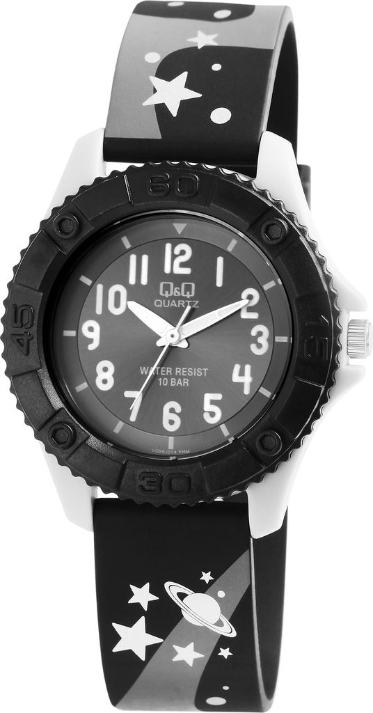 Q&Q Kinderuhr mit Kunststoffarmband, 10 Bar wasserdicht