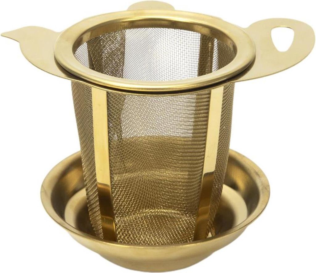Imperial Kitchen Teesieb hohes Modell Gold