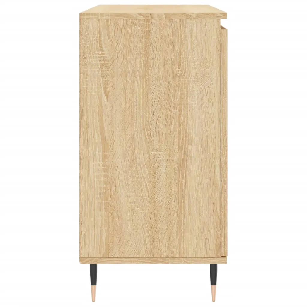 vidaXL Credenza Robusta 104x35x70 cm - Legno Sonoma e Metallo - 14