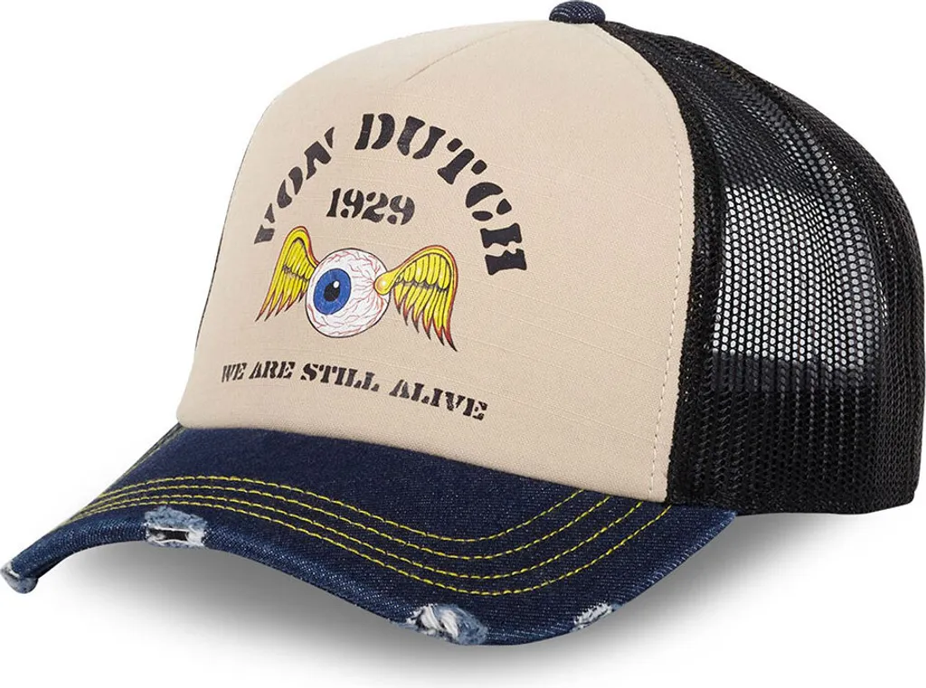 Casquette Ajustable Von Dutch CAS1CREW20 Mojado en Toile de Coton Rigide