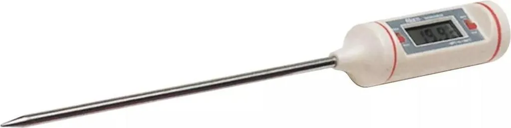 Sonde thermique digitale de cuisson avec écran LCD et pic en inox noir