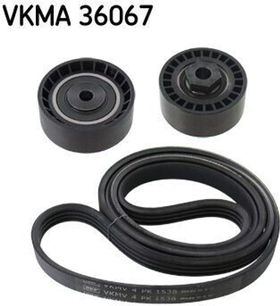 SKF VKMA 36067 Keilrippenriemensatz für RENAULT Clio III Schrägheck (BR0/1, CR0/1)