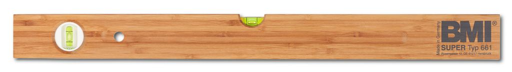 BMI Holzwasserwaage 661 Länge 100 cm aus Hartholz Sanitär Produktbild 