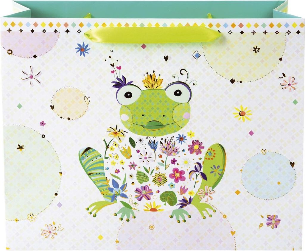 Torba prezentowa szczesliwa zaba 27x33 cm Zdjęcie produktu 