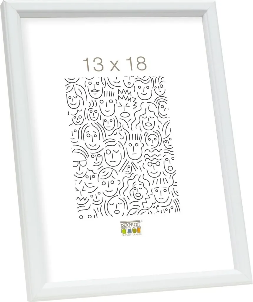 Cornice Foto 30x40 Legno Bianco S236K1 - Protezione e Stile per Stampe