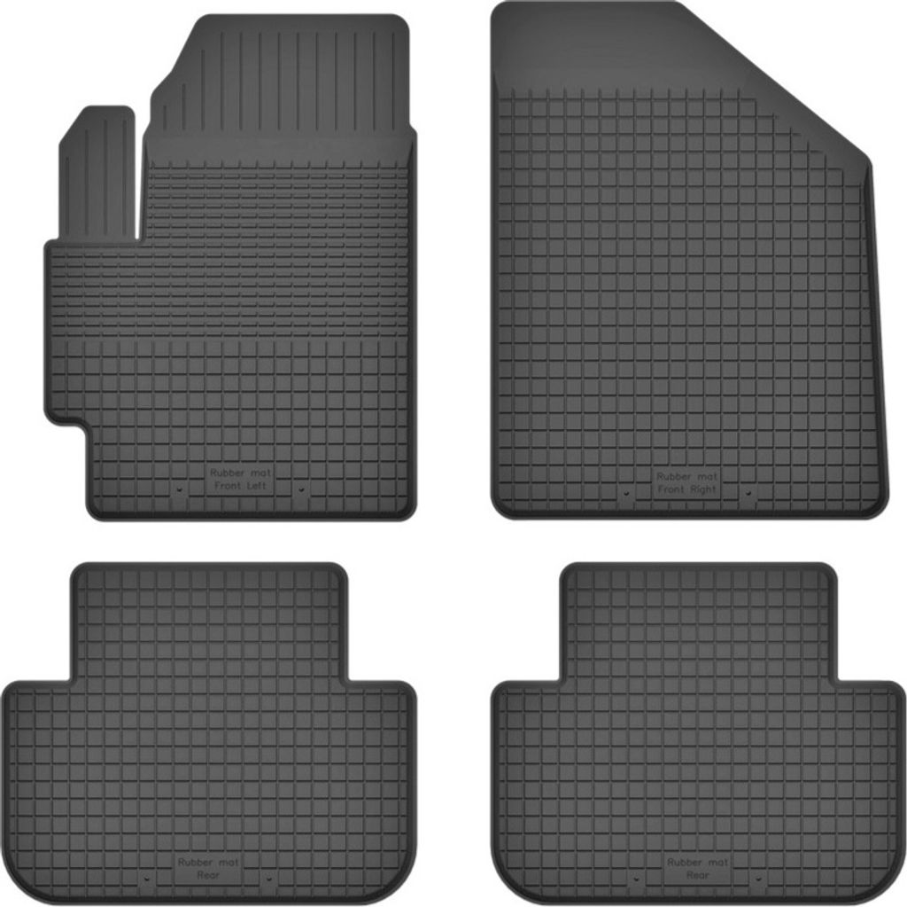 Gummifußmatten 4er Set, universell für: Kia Soul II Minivan (2013-)