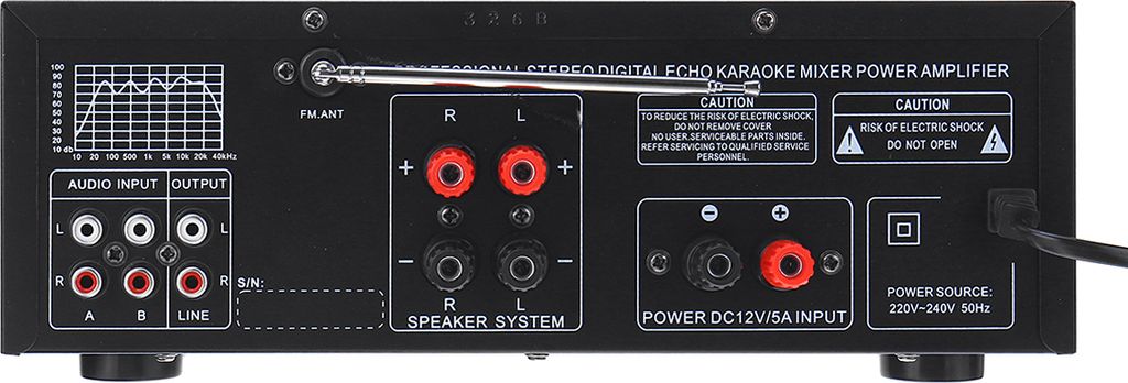 2000W HiFi 2-Kanal Verstärker bluetooth 5.0 Vollverstärker Produktbild 12