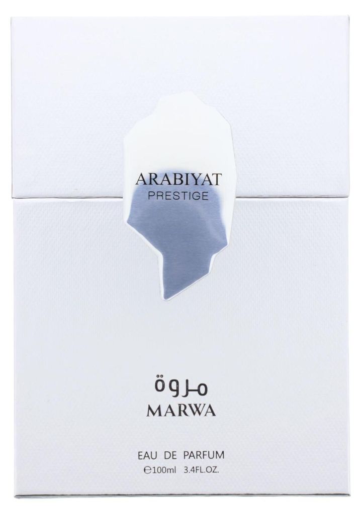 Arabiyat Prestige Marwa Eau de Parfum 100 ml Herren – Würzig Holziger Duft mit Amber & Moschus – Langanhaltendes Männer Parfum