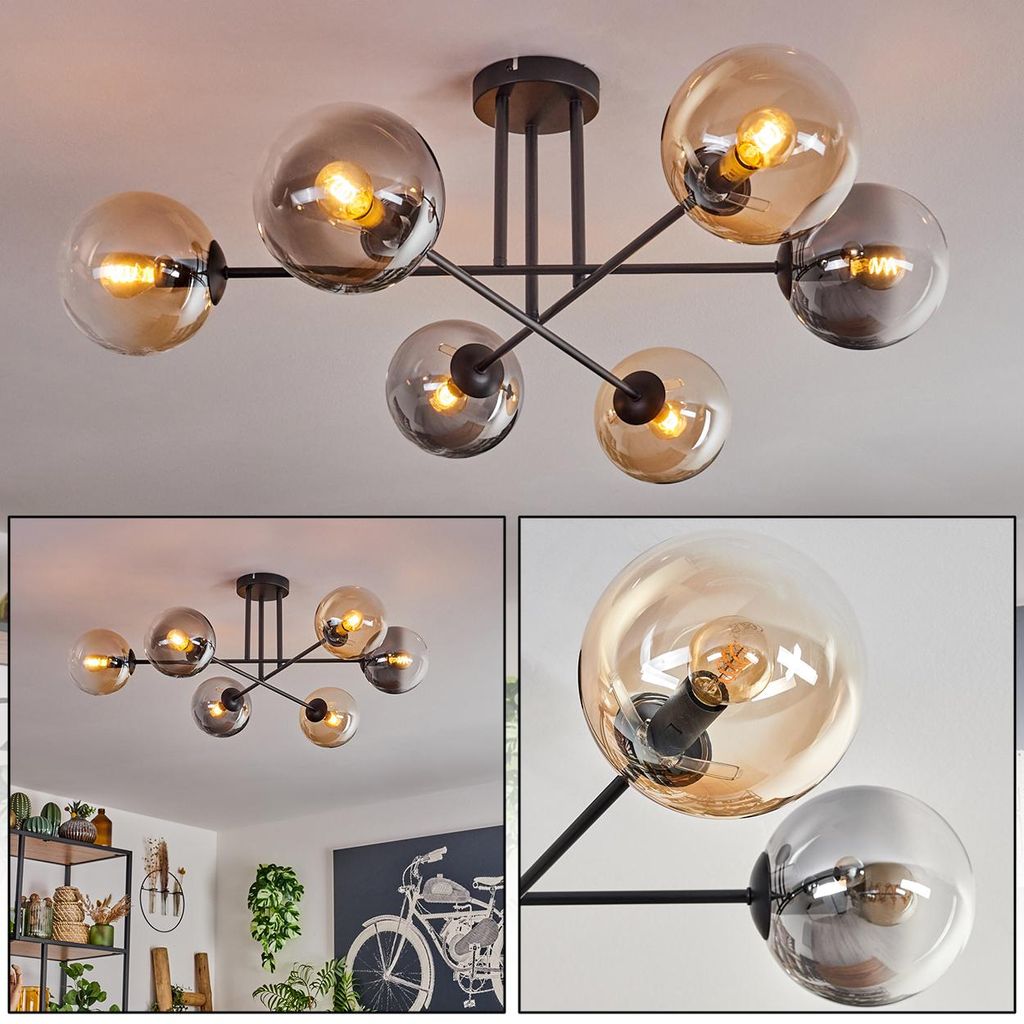 Fossobiubo Deckenlampe aus Metall/Glas in Produktbild 
