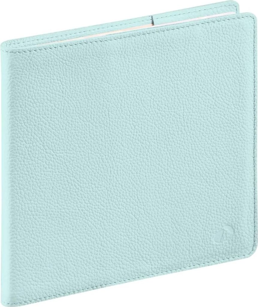 Buchkalender Executif 16x16cm Leder Tania wassergrün 2026.