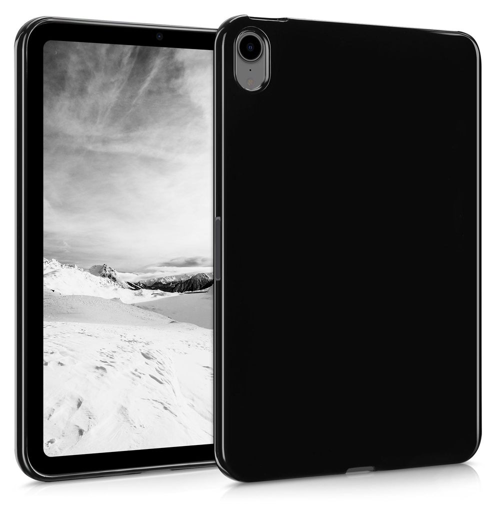 kwmobile Schutzhülle kompatibel mit Apple iPad Mini 6 (2021) / iPad Mini 7 (2024) - Hülle Silikon - Tablet Cover Case Schwarz
