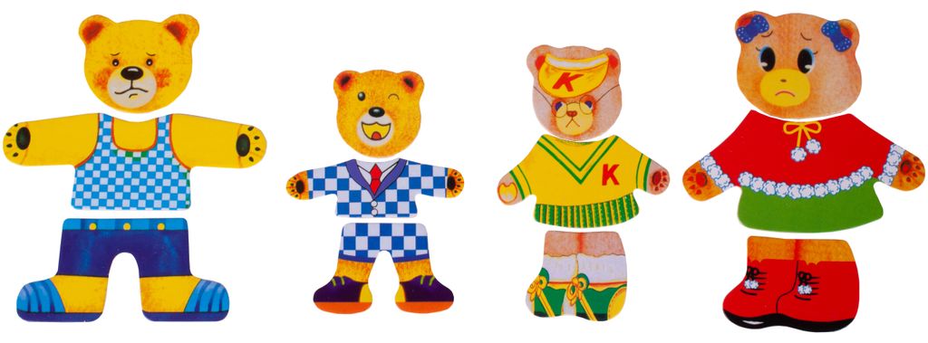 Malplay Pädagogisches Verkleidungsrätsel "Teddybär Anziehen Produktbild 6