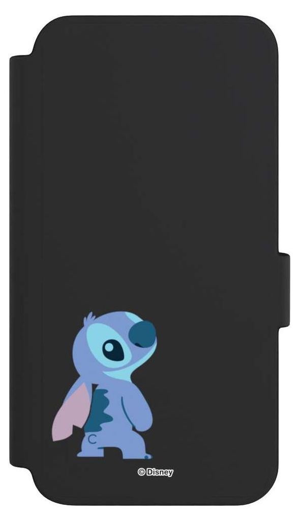 NIVOCASE Klapphülle für Samsung Galaxy S23 Handyhülle aus Kunst Leder NIVOflip schwarz Disney Fanartikel Lilo & Stitch