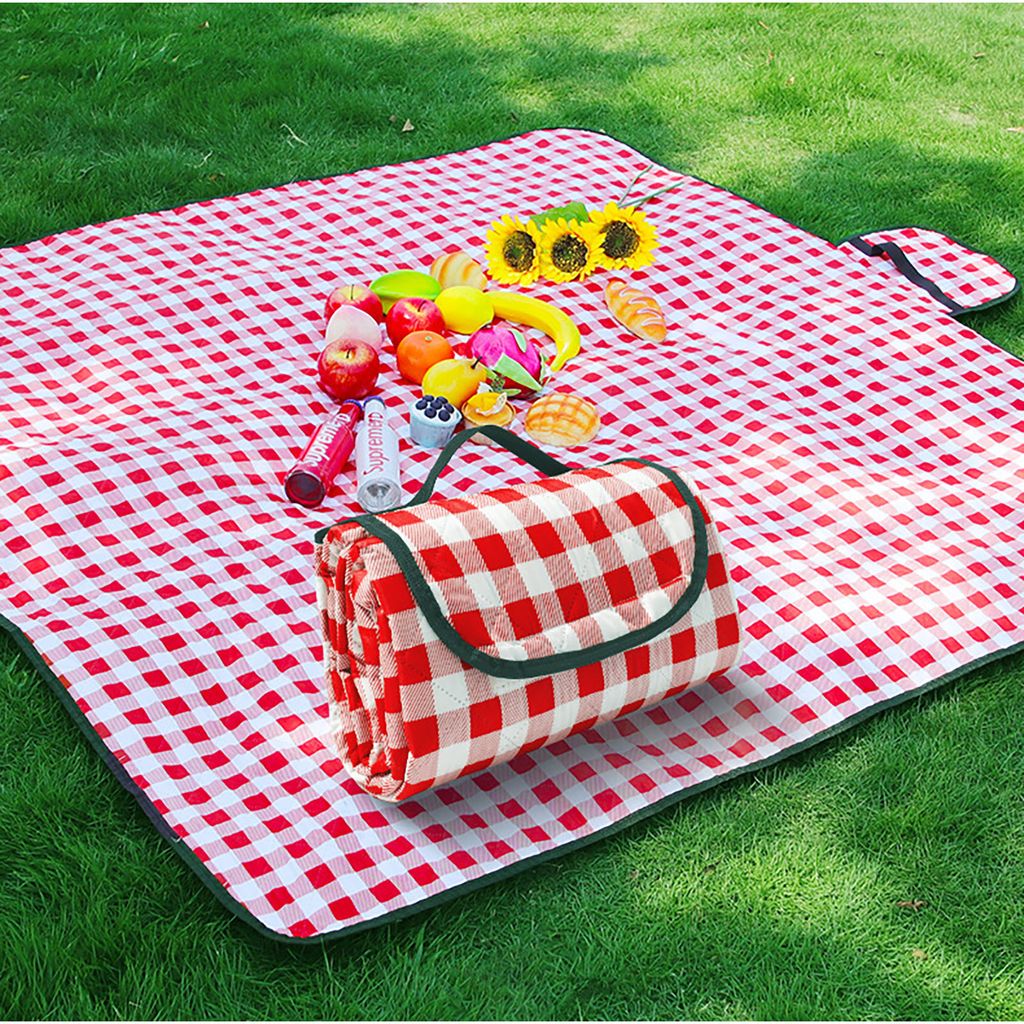 Rossgesund XXL 200 x 200 cm Picknickdecke Wasserdicht Produktbild 