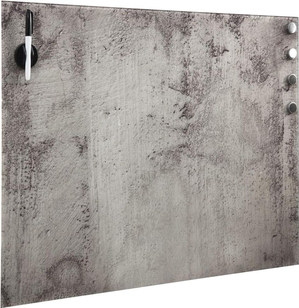 vidaXL Magnettafel Wandmontage Glas 40x40 cm
